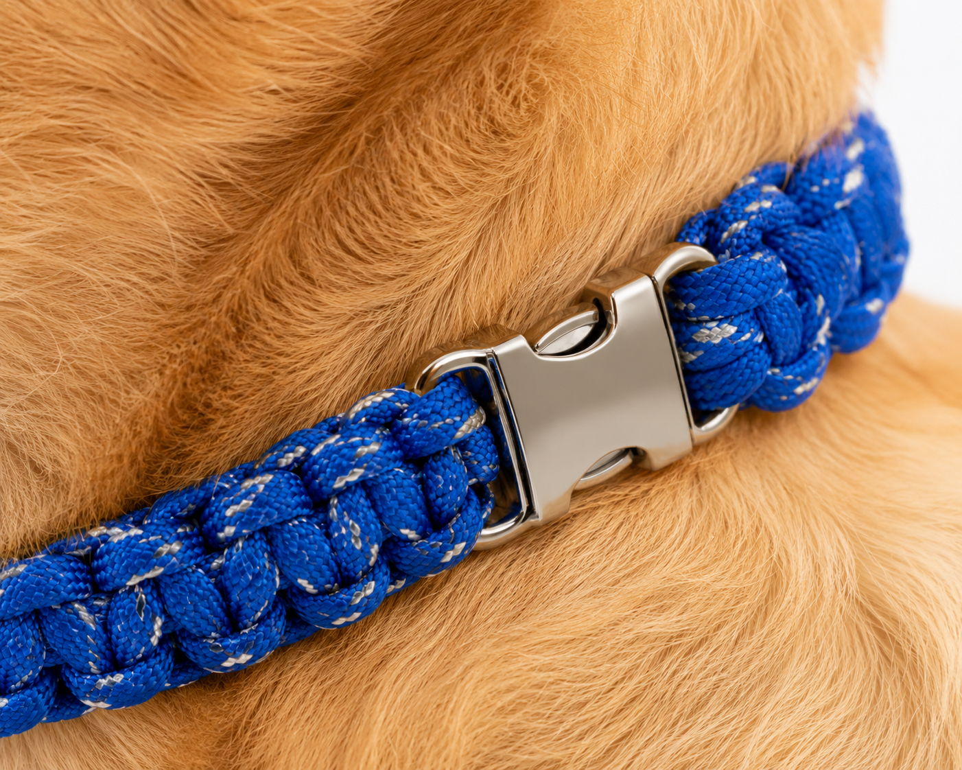 Handwoven Paracord Collar Size Large