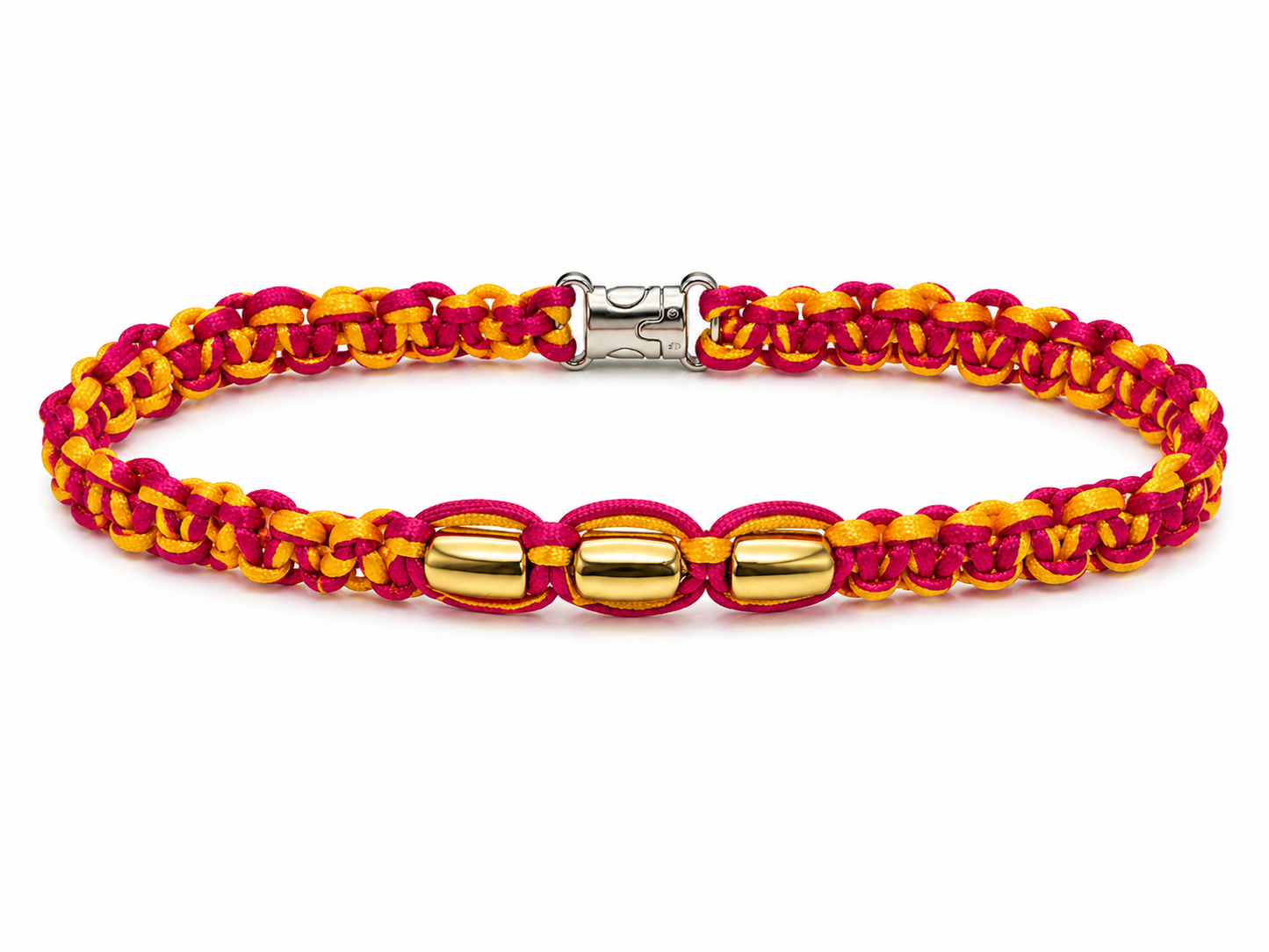 Handwoven Paracord Collar  Size Medium