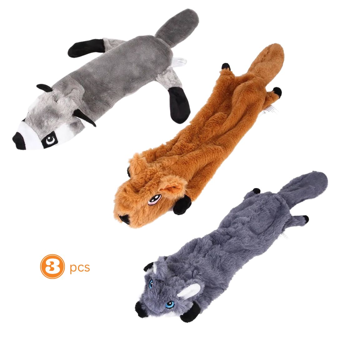 No-Stuff Dog Toy Set (3-Pack)
